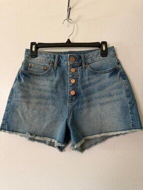 Lauren Conrad High-Rise Button-Fly Denim Shorts - Size 8